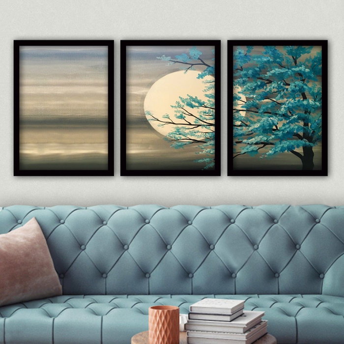 Wallity Cuadro Decorativo Enmarcado Desconocido (3 Piezas) Wallity Cuadro Decorativo Enmarcado Desconocido (3 Piezas)